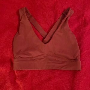 Fabletics Maroon Sports Bra
